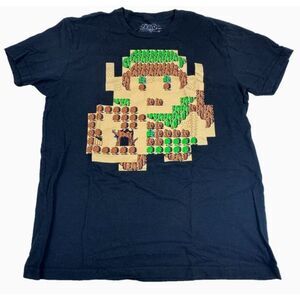 The Legend of Zelda Retro Classic 8 Bit Video Game‎ Mens Black T-Shirt M 1416